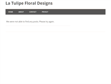 Tablet Screenshot of latulipefloral.com